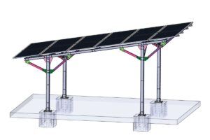 Carport, acoperiș auto, 1 autoturism