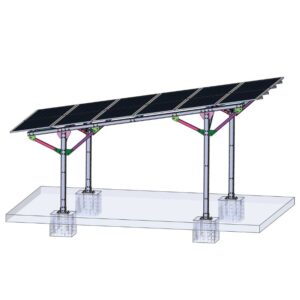 Carport fotovoltaic pentru autoturisme